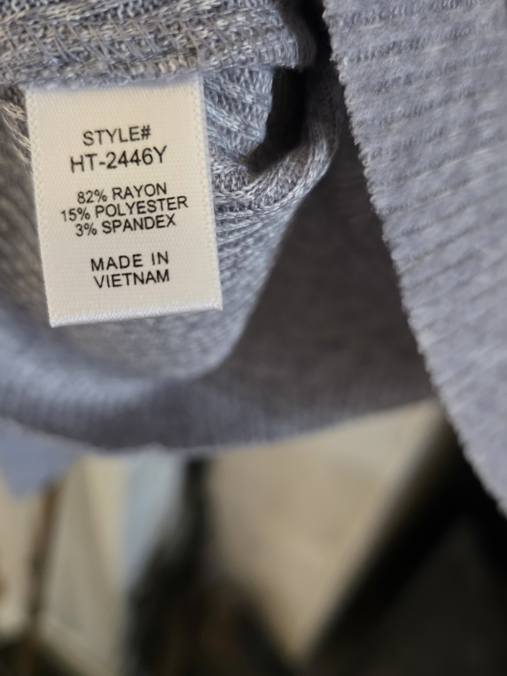 Zenana Outfitters Light Gray Cropped Ribbed Knit Sweater & Skirt Set - Picture 5 of 5